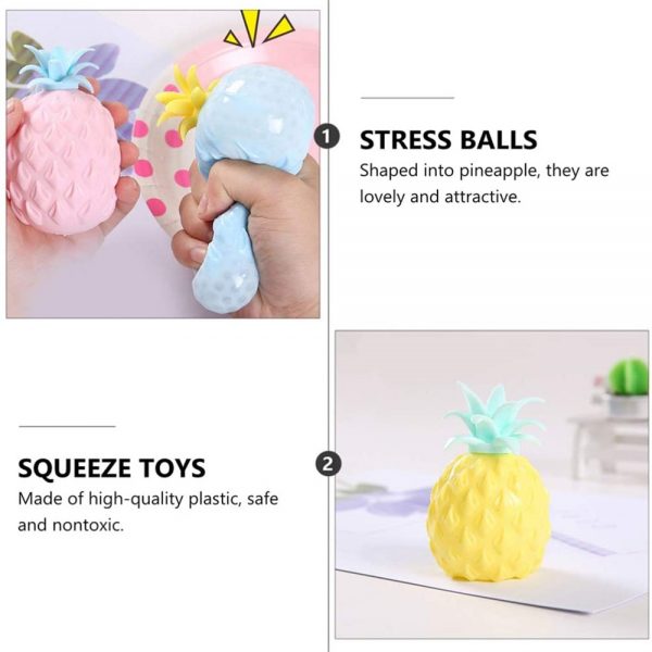 Pineapple Shape Decompression Ball Squeeze Ball Sensory Toy Gifts (7)