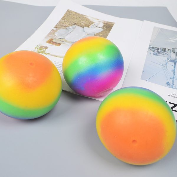 Rainbow Stress Balls Vent Toy Anti Stress Squishy For Adults Kids Teens (3)