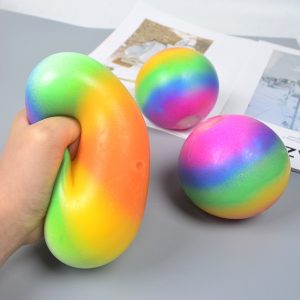 Rainbow Stress Balls Vent Toy Anti Stress Squishy For Adults Kids Teens (6)