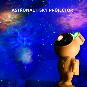 Astronaut Starry Projector Lamp Usb Powered Baby Star Projector Night Light For Kids (2)