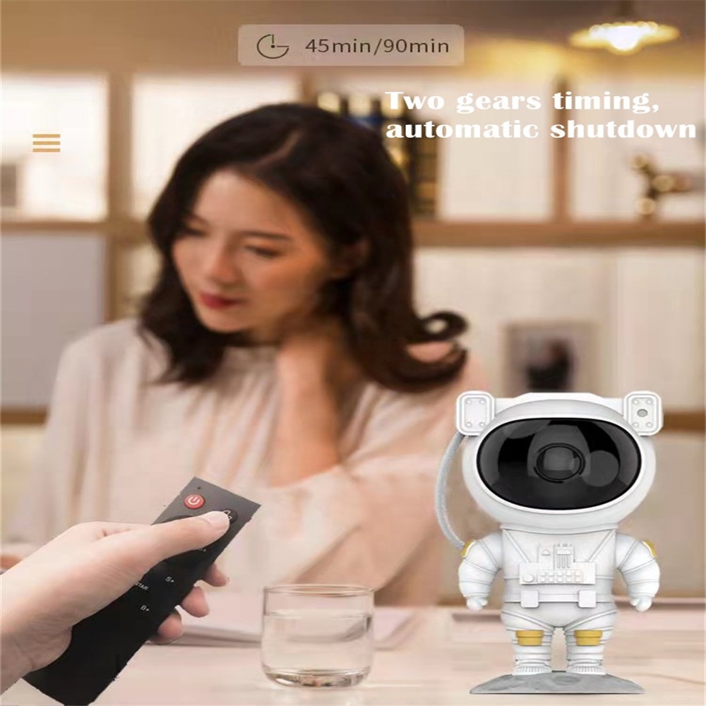 Astronaut Starry Projector Lamp Usb Powered Baby Star Projector Night Light For Kids (6)