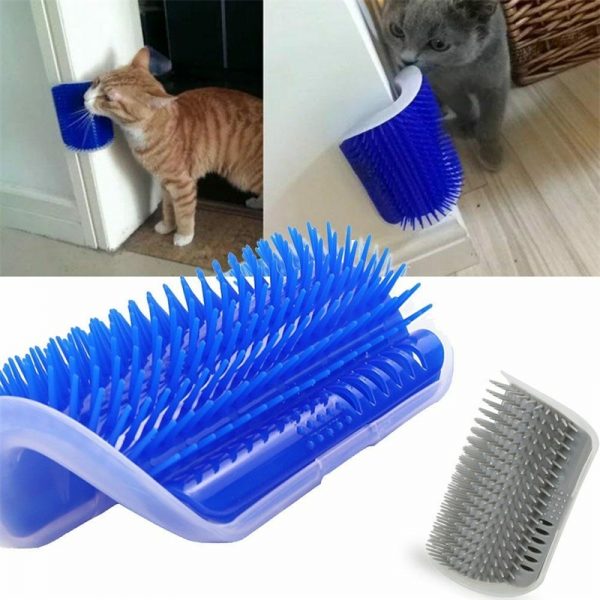 Cat Corner Scratcher Play Toy Scratching Rubbing Brush Pet Hair Comb Scratcher (20)