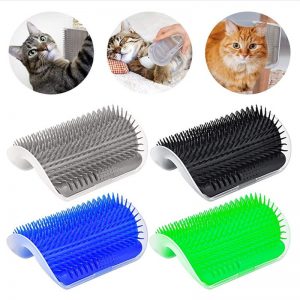 Cat Corner Scratcher Play Toy Scratching Rubbing Brush Pet Hair Comb Scratcher (6)