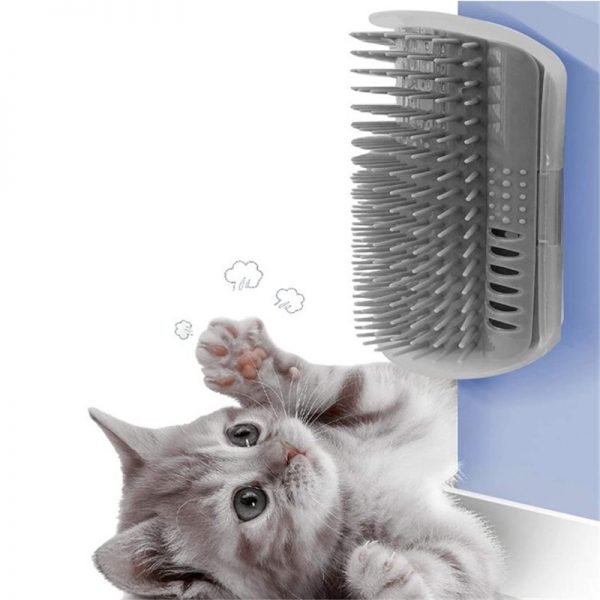 Cat Corner Scratcher Play Toy Scratching Rubbing Brush Pet Hair Comb Scratcher (8)