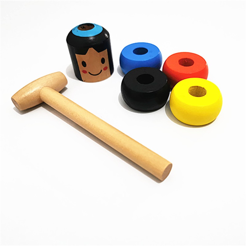 Immortal Daruma Wooden Magic Tricks Unbreakable Wooden Man Kid Toys (1)