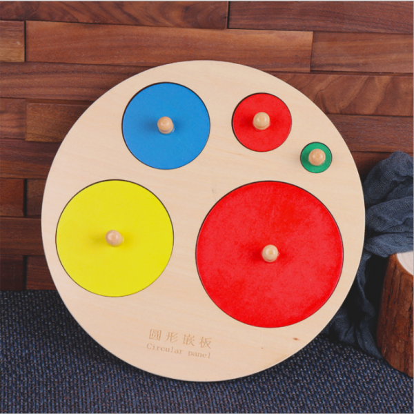 Shape Jigsaw Puzzle Boards Toddler Wooden Geometric Stacker Toy Montessori Educational Toys (4)