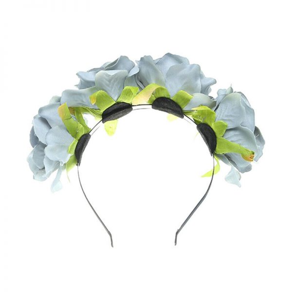 Women Rose Flower Crown Headband Garland Festival Wedding Party Hairband (7)
