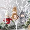 Wooden Yarn Snowman Doll Christmas Tree Closet Decoration Pendant Christmas Ornaments (5)