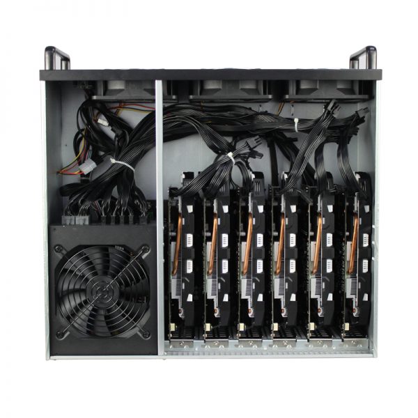 Eth Mining Machine 4u 6gpu Onda D1800 Btc Dedicated Motherboard 3 Fan Without Gpu New (6)