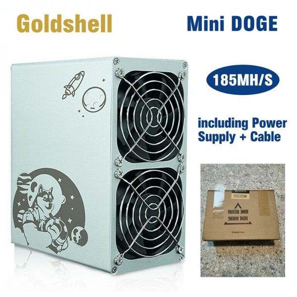 Goldshell Mini Doge Miner With Psu Power Supply 185mhs 235w Mining Dogecoin & Litecoin New (20)
