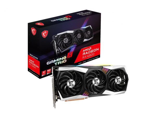 Msi Gaming Radeon Rx 6800 16gb Gddr6 Pci Express 4.0 Video Card Rx 6800 Gaming X Trio 16g (8)