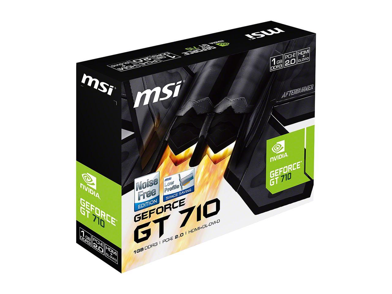 Msi Geforce Gt 710 2gb Ddr3 Pci Express 2.0 X16 Low Profile Video Card Gt 710 2gd3h Lp (3)