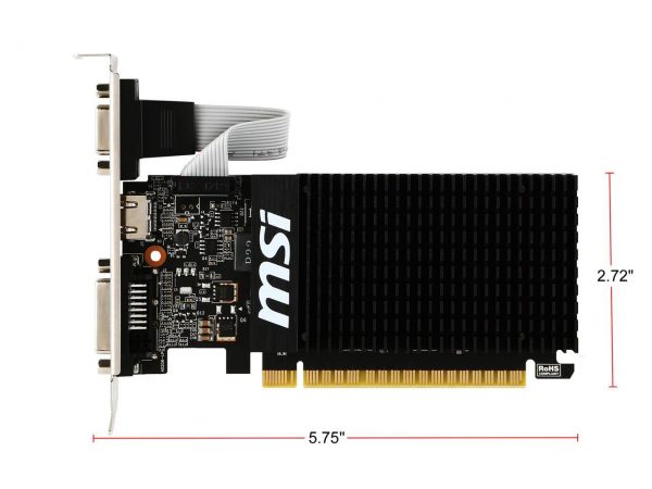 Msi Geforce Gt 710 2gb Ddr3 Pci Express 2.0 X16 Low Profile Video Card Gt 710 2gd3h Lp (9)