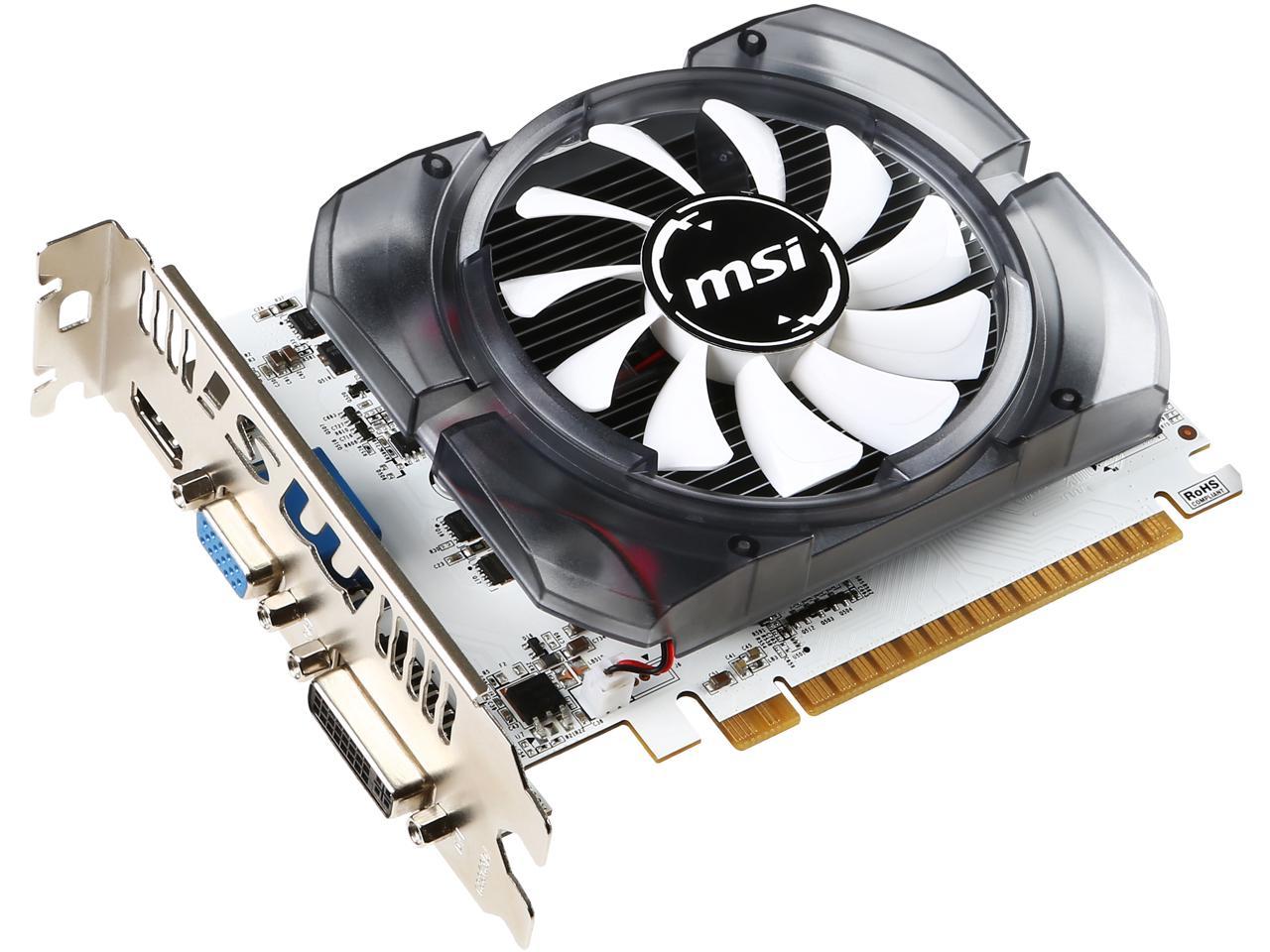 Msi Geforce Gt 730 4gb Ddr5 Oc Pcie 2.0 X16 Atx Video Card N730 4gd3v3 (1)