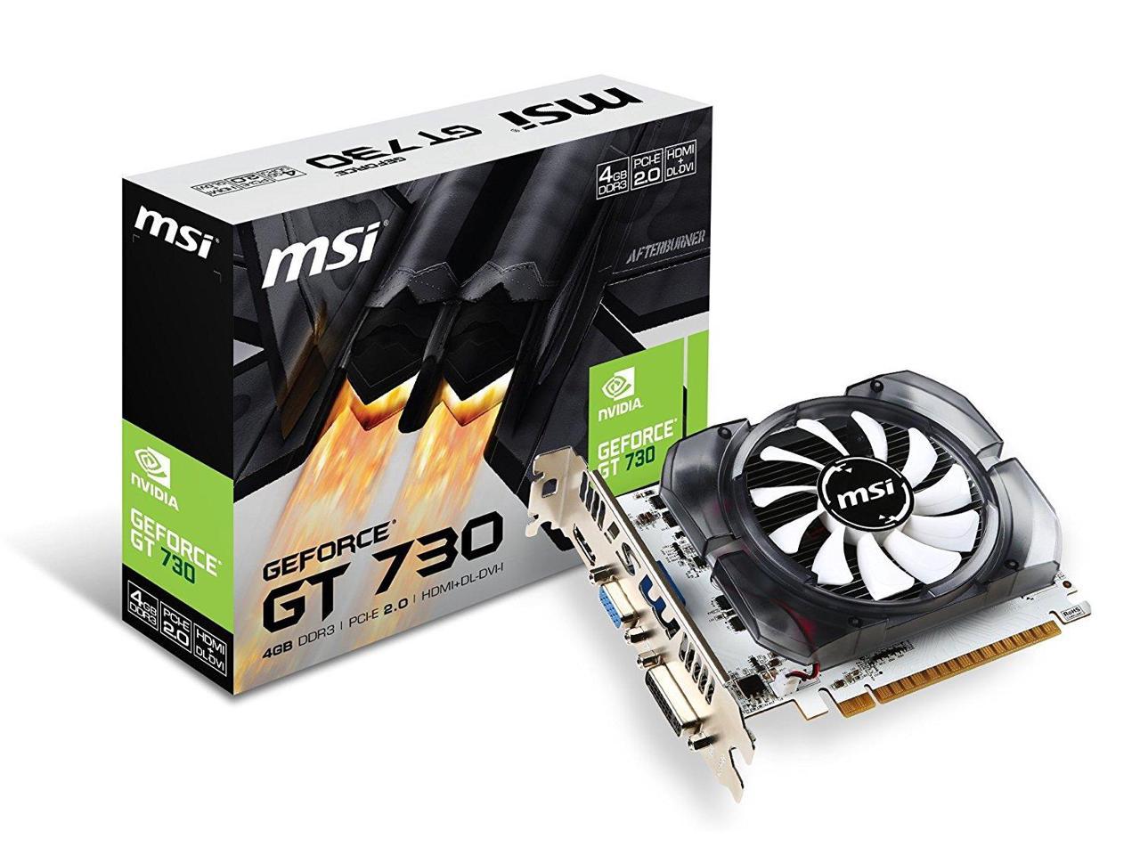 Msi Geforce Gt 730 4gb Ddr5 Oc Pcie 2.0 X16 Atx Video Card N730 4gd3v3 (11)