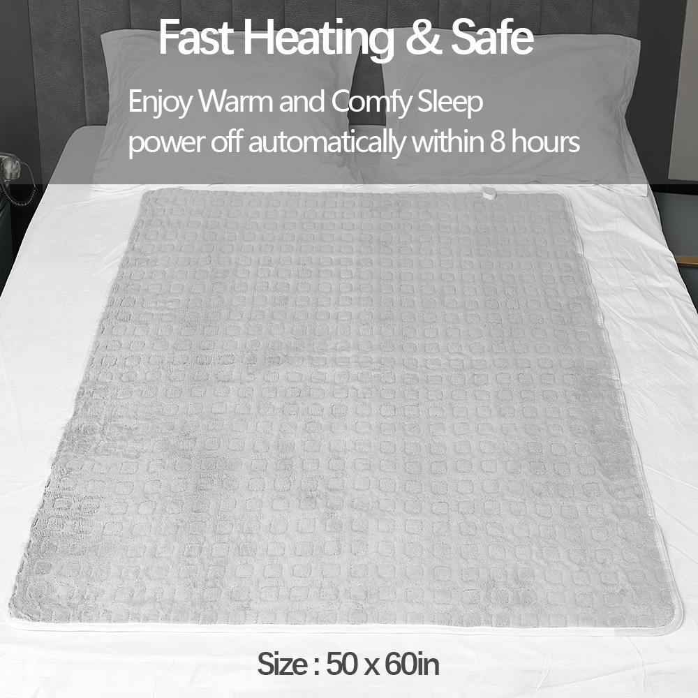 Electric Blanket Uk 5060 Inches Winter Warm 3 Levels Temperature Control (3)