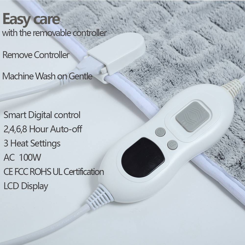 Electric Blanket Uk 5060 Inches Winter Warm 3 Levels Temperature Control (6)
