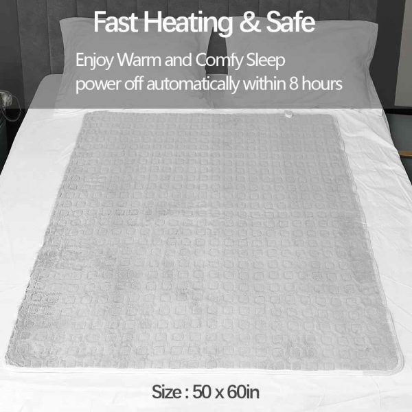 Electric Blanket Uk 5060 Inches Winter Warm 6 Levels Temperature Control (3)