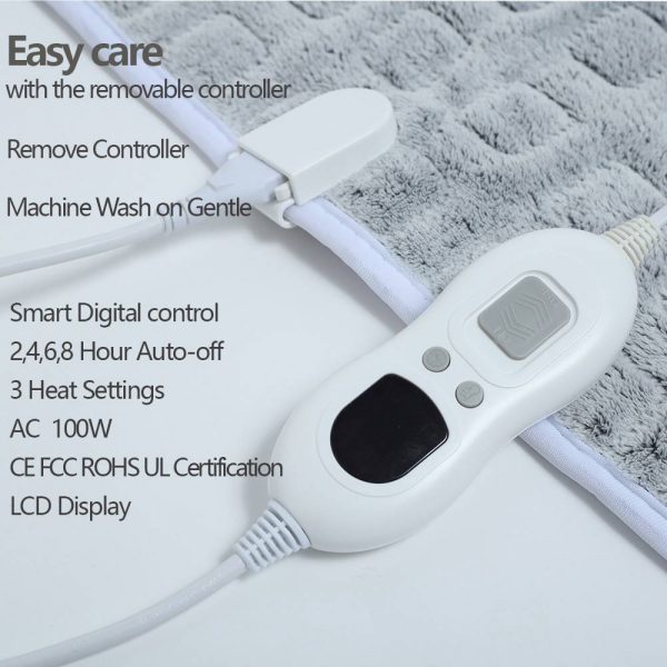 Electric Blanket Uk 5060 Inches Winter Warm 6 Levels Temperature Control (6)