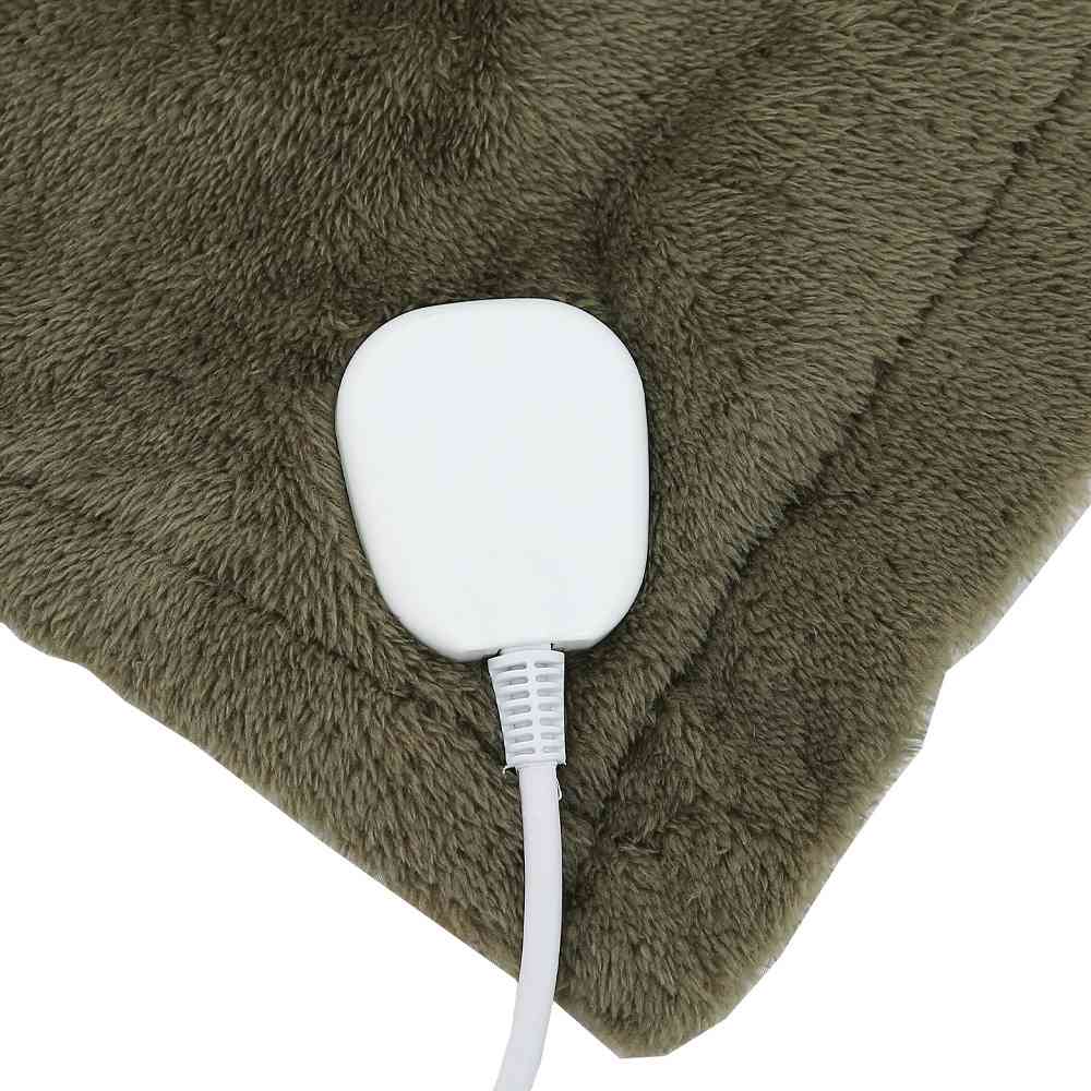 Electric Heated Blanket Uk 130160 Cm Soft Flannel Armygreen (4)