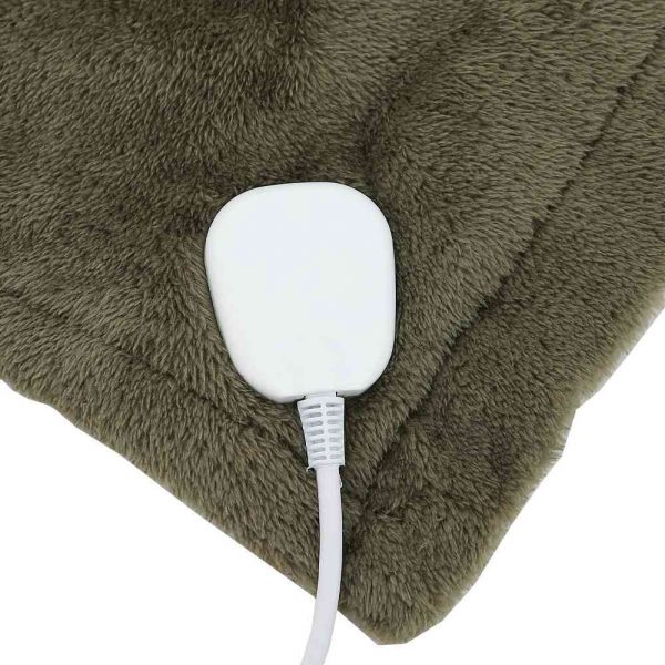 Electric Heated Blanket Uk 5060 Inches Soft Flannel Armygreen (7)