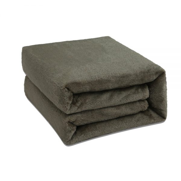 Electric Heated Blanket Uk 5060 Inches Soft Flannel Armygreen (8)
