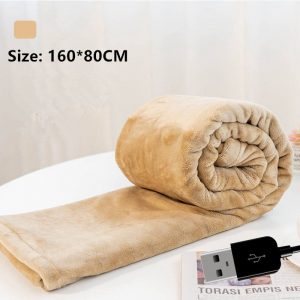 Electric Heated Blanket For Car 3060 Inches Usb Charging (2)