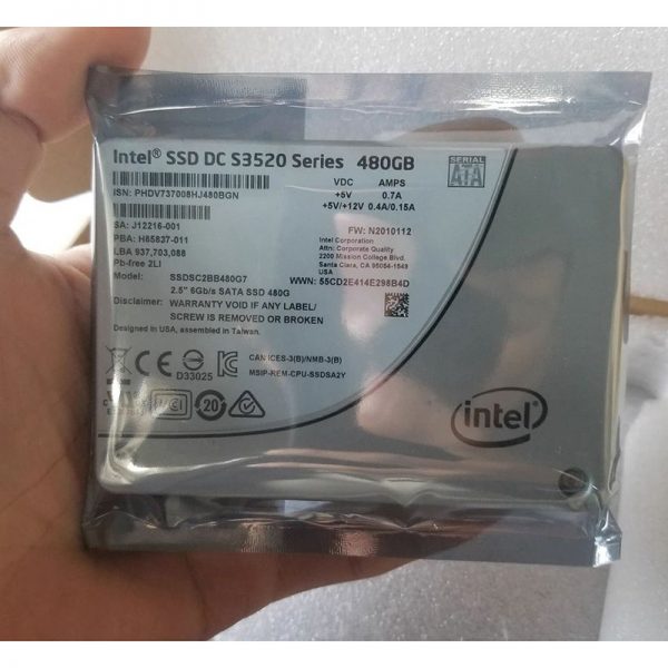 Intel S3520 Ssd Dc Series 480gb800gb Sata 6gbs Mlc 2.5 Solid State Drives (2)