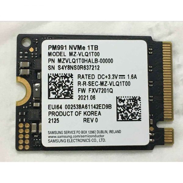 New Samsung Pm991 M.2 2230 Ssd 1tb Nvme Pcie For Microsoft Surface Pro X Pro 7+ (7)
