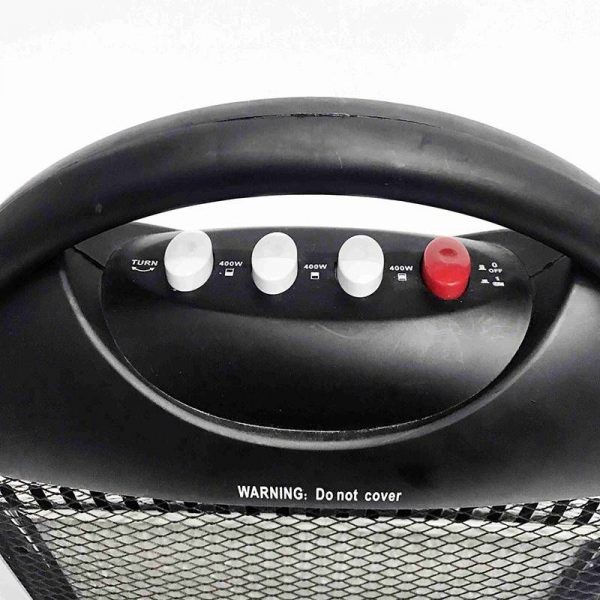 Portable Electric Heaters 1200w 3 Gears Adjustable With Grey (8)