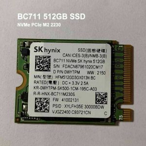 Sk Hynix 512gb Nvme Pcie M.2 2230 Ssd Bc711 30mm Solid State Drive Hfm512g3x013n (11)