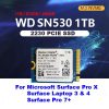 Wd 1tb512gb Nvme M.2 2230 Ssd Pc Sn530 Solid State Drive For Microsoft Surface Pro X & Pro 7+ & 8 Laptop 3 & 4 (4) 副本