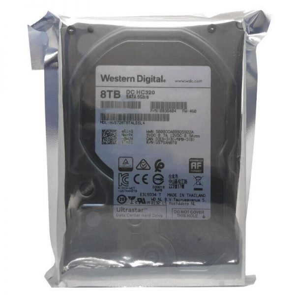 Wd Ultrastar Dc Hc320 Hus728t8tale6l4 8tb 7200rpm Sata 6gbs 3.5 Enterprise Hdd (4)